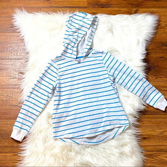 Old Navy Toddler Striped Hooded Top Size 5 EUC - Picture 1 of 3
